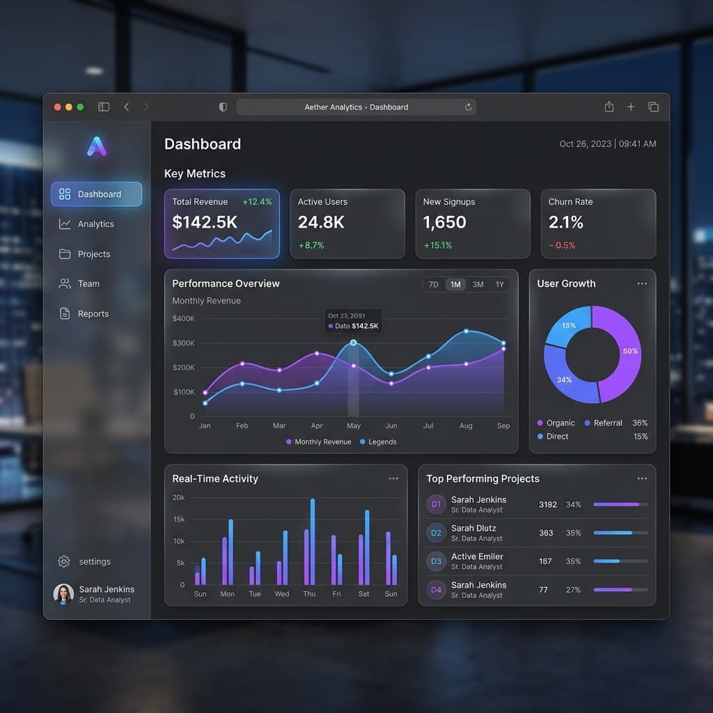 Enterprise SaaS Analytics Dashboard